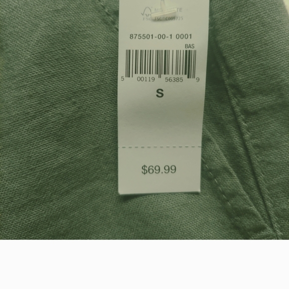 GAP Linen Blend Ankle Length Drawstring Cargo Pants ~ Size Small - Picture 3 of 7